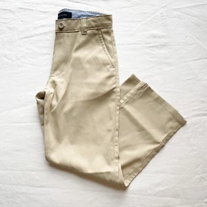 Tommy Hilfiger Boys Beige Khaki Pants Size 7 Regular Cotton Blend Made In Vietna - Picture 1 of 8