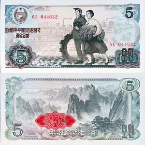 Korea Coree  billet neuf de 5 Won  UNC Uncirculated 19c - Imagen 1 de 3