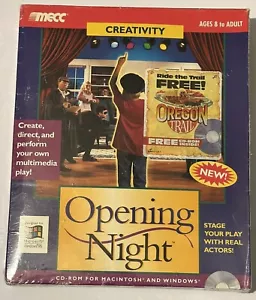 Opening Night Bonus W/ Free Oregon Trail By MECC Brand New Sealed - Picture 1 of 6