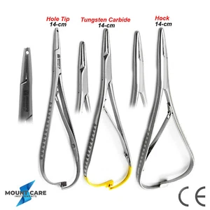 Range Mathieu Pliers Needle Holder Suture Surgical Dental Ortho Ligature Forceps - Picture 1 of 4