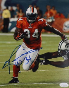 Ricky Williams Miami Autographed Photo 8x10 JSA - Picture 1 of 1