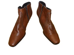 Ladies new leather brown Van Dal ankle boots size 7 (40 EU) - Picture 1 of 7