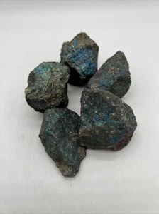 Lot of 5 Peacock Ore Blue/Teal 2”+ - Picture 1 of 6