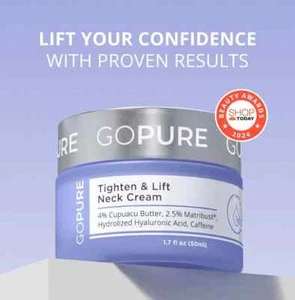 AUTHENTIC - US Seller | NEW GOPURE Neck Firming Cream - Anti-Aging Neck Cream - Picture 1 of 10