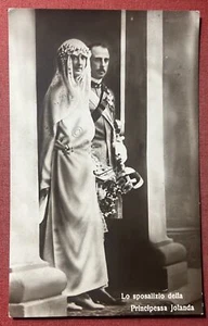 Cartolina Commemorativa - Lo Sposalizio della Principessa Jolanda - 1923 - Picture 1 of 1