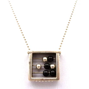 Esprit Designer Halskette 925 Sterling Silber Abakus-Anhänger Silver Necklace *F - Bild 1 von 5