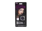 Fun World Halloween Chunky Glitter with Gel 3pc .08 oz Makeup Kit, Black