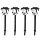 Maggift 4 Pack Vintage Solar Pathway Lights LED Bulbs Solar Powered Warm White