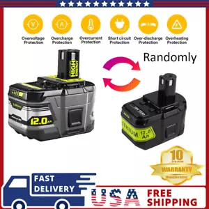 12.0Ah 18Volt For RYOBI P108 For One Plus High Capacity Battery Lithium-ion - Picture 1 of 14