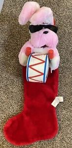 Vintage 1993 Energizer Battery Plush Christmas Bunny Stocking w/FREE Shipping!!! - Picture 1 of 6
