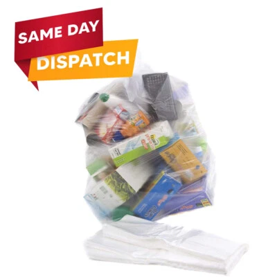 Durchsichtige Müllsäcke Beutel 150G für Müllschrott/Abfall Recycling Menge auswählen