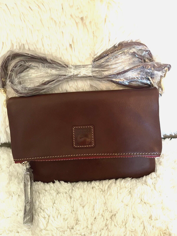 Dooney & Bourke Hunter Crossbody Leather Handbag 9y0173 CS Chestnut Bag