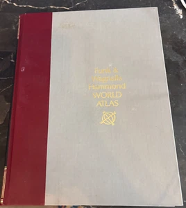 Funk And Wagnalls Hammond World Atlas 1988 Hardcover Book Map - Bild 1 von 8