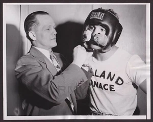 1953 Rocky Marciano, "Heavyweight Champion of the World" with Tony Zale Photo - Picture 1 of 2