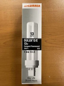 Sylvania Dulux D/E 13W BULB 20671 New, unopened box. Fluorescente Compacte - Picture 1 of 3