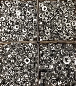 Flanschmuttern Edelstahl, gezahnter Boden zum Arretieren von Hauptgrößen verfügbar - Bild 1 von 21