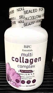 Multi Collagen 8 in 1 Complex for Women ~ 60 Capsules ~ Type I, II, III, V, X - Picture 1 of 6
