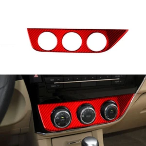 For Toyota Corolla 2014-2018 Red Carbon Fiber Air Conditioner Switch Panel Trim - Bild 1 von 12