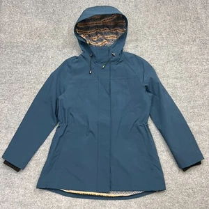 Pendleton Rain Jacket Women's Small Blue Long Sleeve Hooded Full Zip Windbreaker - Picture 1 of 11