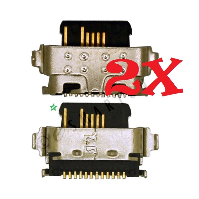 2X Cargador USB Alcatel 5032 5032W 3V 2019 puerto de carga conector base tipo C Foto 1 de 1
