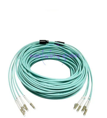 LC-LC MM 4 Strand Armored 10G OM3 50m Fiber Cable Fiber Optic Jumper Patch Cord - Image 1 of 4