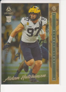 2022 Panini Luminance - Gold Rookie #134 Aidan Hutchinson (RC) /249 - Foto 1 di 2
