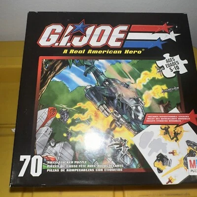G.I. Joe Puzzle 70 Piece Sticker Puzzle MB Puzzle Hasbro - Image 1 of 2