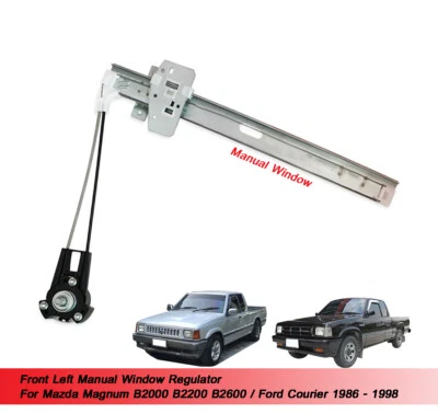 Regulador de ventana FL para Mazda B2000 B2200 B2600 / Ford Courier 1986 - 1998 Foto 1 de 4
