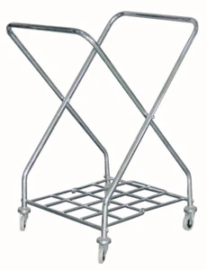 Neu Chrom verstellbar faltbar Korb Ständer und Korb Taschen - Bild 1 von 11