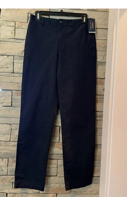 Nuevo con etiquetas Polo Ralph Lauren Niño Talla 18 Sarga Pantalón Poni Logo Informal Pantalones Azul Marino Nuevo Foto 1 de 4