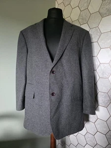 Skopes Tailored Fit Wool Blend Black Grey Fleck Blazer - 48S - 48" - Picture 1 of 15