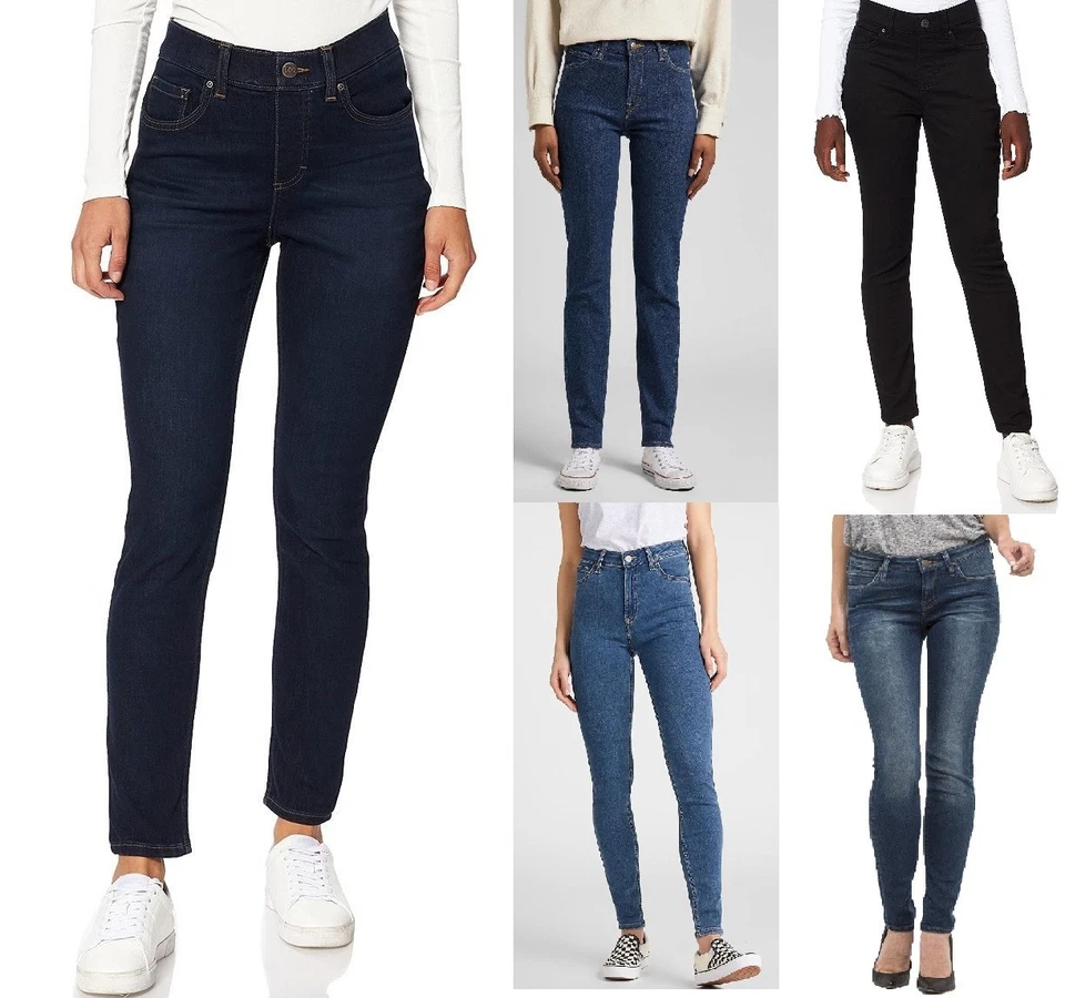 LEE Womens Skinny Stretch Jeans Tapered Stretchy Ladies Denim Pants - Image 1 of 1