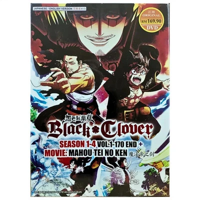 DVD Black Clover (Season 1-4 Vol 1-170 End)  + Movie Mahou Tei No Ken All Region - Image 1 of 4