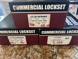 Lote de (3) Cerraduras Comerciales Tell LC1286 CL100398 Mezcla Nueva Palanca CTL - Imagen 1 de 8