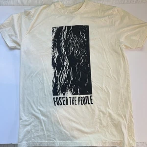 Foster The People T-shirt Men’s XL Cream 2018 Tour Merch Indie Pop Alternative - Picture 1 of 3