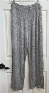 Jogger Cuddl Duds nuovo senza etichette maglia morbida grigio erica taglia L con coulisse e tasche - Foto 1 di 5