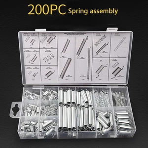 Set 200 Molle Bobina Assortite Piccole Molle Compresse Espansione Metallo Acciaio US - - Foto 1 di 13