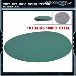 Wet Dry 5 Inch No Hole Sand Paper Disc 100 Grit Repair Sandpaper 100PC - Bild 1 von 4