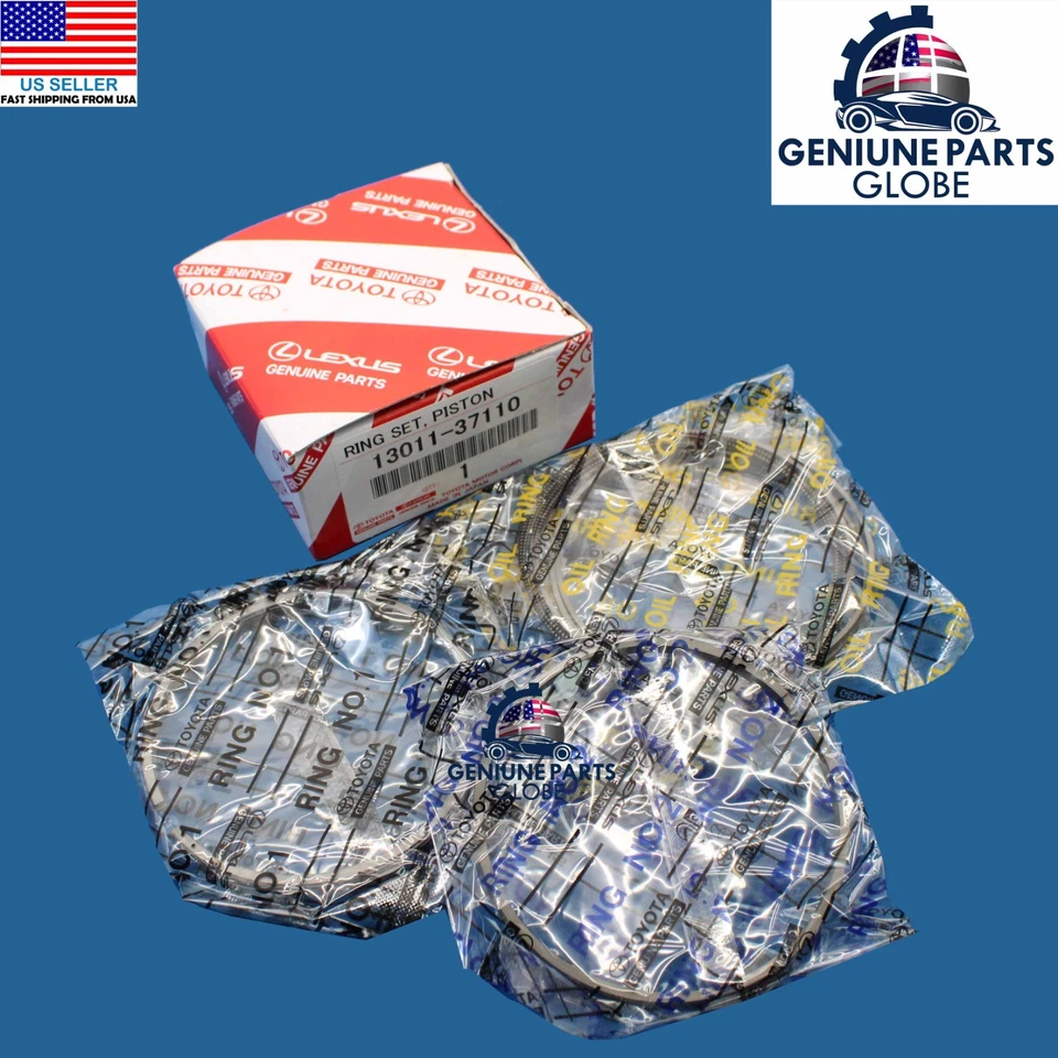 JUEGO DE ANILLOS DE PISTÓN MOTOR PRIUS V ORIGINAL OEM TOYOTA 10-14 PRIUS CT200h 13011-37110 Foto 1 de 1