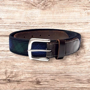 Vineyard Vines Golf Gürtel Herren Größe 32 Blau Grün Braun Leder Freizeit Preppy - Bild 1 von 9