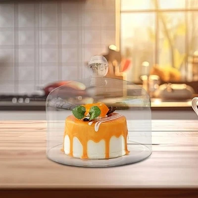 Acrylic Cake Stand Cover, Clear Food Dome Lid – Transparent Serving Cover for Ho - image 1 of 4