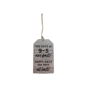 Retirement Ornament Gift Tag Keepsake By Ganz ~2+ x 4+ Inches Wooden may25 - Picture 1 of 6