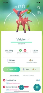 Pokemon Shiny Virizion! Angemeldet oder Abgemeldet! 30 Tage Freundschaft!! Go - Bild 1 von 1