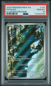 Pokemon TCG Psyduck 175/165 S&V 151 PSA 10 IR English Card - Picture 1 of 2