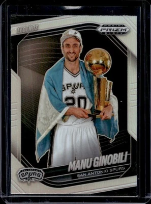 Prizm Black Manu Ginóbili Legends Silver Prizm #279 Spurs 2024-25 Foto 1 de 2