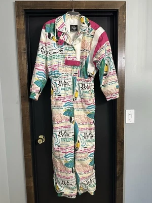 Traje de esquí Roffe traje de nieve de una pieza de colección Raid años 80 talla 12 estilo damas deslumbrante Foto 1 de 4