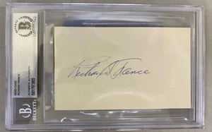 2024 Historische Autogramme Celebrity Signature Cut Richard France Beckett - Bild 1 von 2