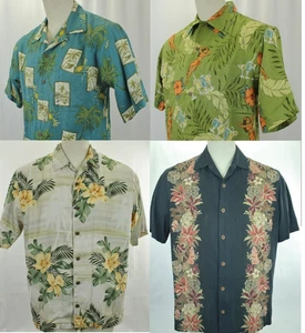 TOMMY BAHAMA HAWAIIAN PRINT POKER SHIRT SILK SIZE M VGC! YOUR CHOICE! - Bild 1 von 25