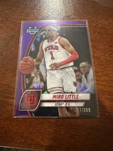 2024-25 Bowman Chrome University Miro Little Purple Refractor 308/399 #79 - Utah - Picture 1 of 2
