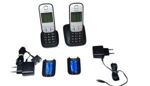 Gigaset A690 Duo Schnurlostelefon mit Basisstation - Schwarz - Bild 1 von 3